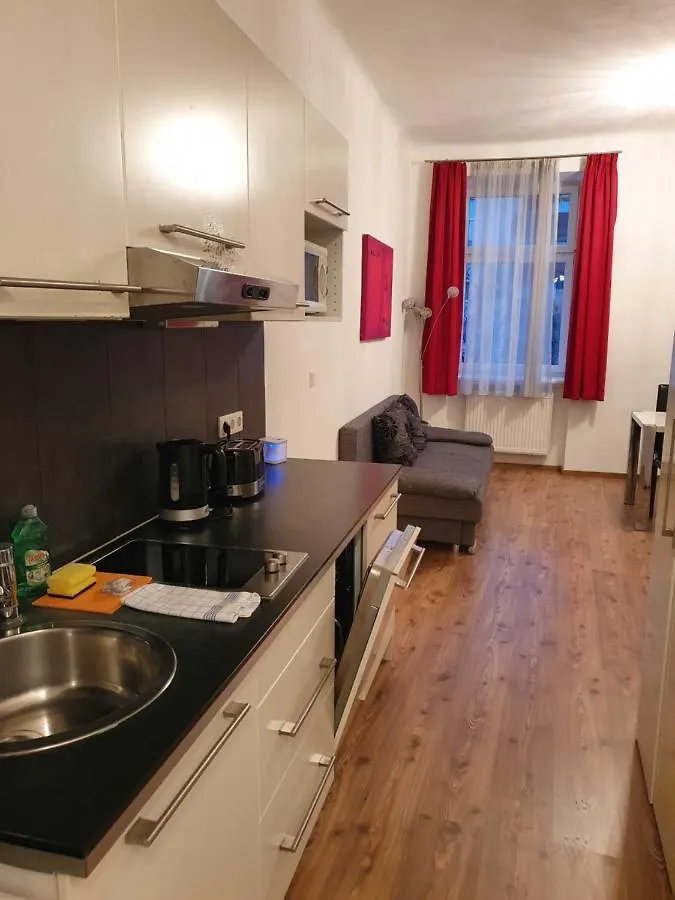 Vibrant Red Apartment I Contactless Check-In location